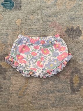 TBBC Shelby Anne shorts - cape cod clusters Floral Ruffle Shorts - Pink & Lavend